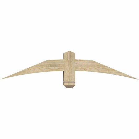 Ekena Millwork Bellingham Rough Sawn Timber Gable Bracket, Douglas Fir, 48"W x 10"H x 4"D x 4"F, 5/12 Pitch GBW048X10X0404BEL00RDF